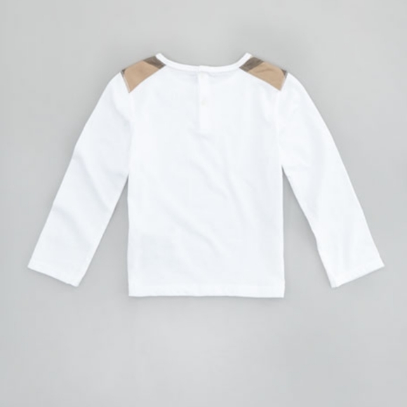 BURBERRY Infant Boys Check-shoulder 100% cotton Longsleeve 12m - Picture 2 of 4